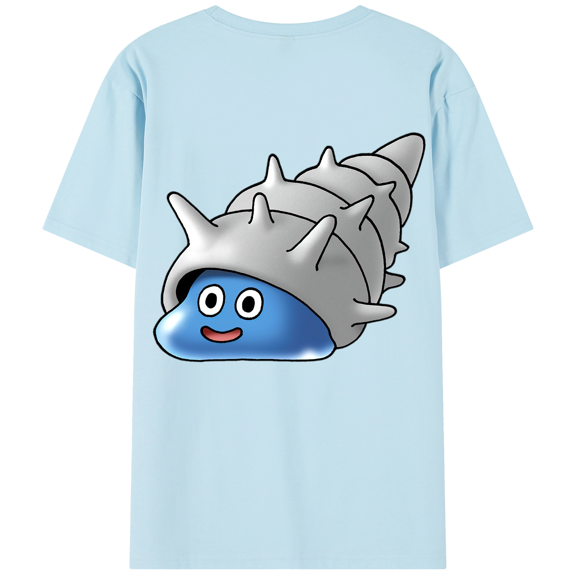 （画像用） ドラゴンクエスト Doragon Kuesuto Dragon Quest 綿100％半袖Tシャツ（背面プリント）